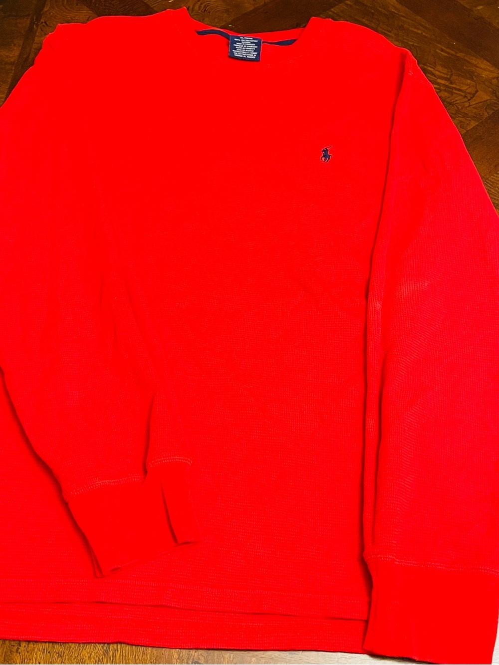 Polo by Ralph Lauren Red Men's Crewneck Sweater with Navy Pony